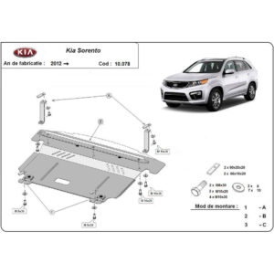 Steel Skid Plate Kia Sorento 2012-2010