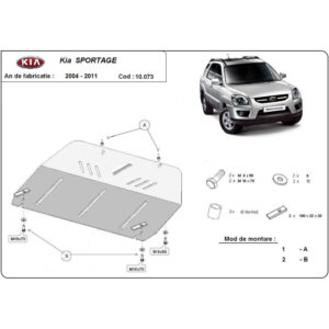 Steel Skid Plate Kia Sportage 2004-2010