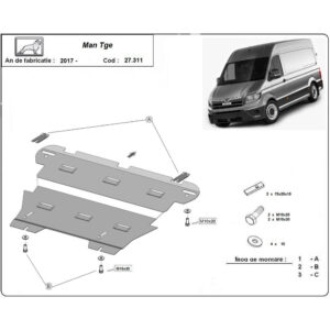 Steel Skid Plate Man TGE 2017-2023