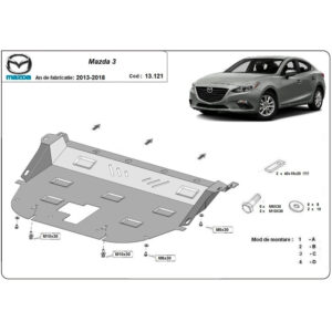 Steel Skid Plate Mazda 3 2013-2018