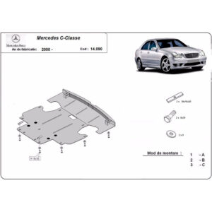 Steel Skid Plate Mercedes C-Class 2000-2007