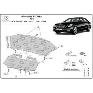 Steel Skid Plate Mercedes E-Class W212 2009-2016