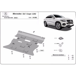Steel Skid Plate Mercedes GLE Coupe C292 2015-2019