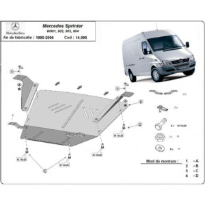 Steel Skid Plate Mercedes Sprinter 1995-2006