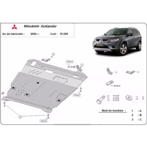 Steel Skid Plate Mitsubishi Outlander 2006-2012
