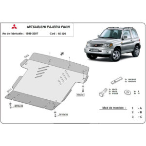 Steel Skid Plate Mitsubishi Pajero Pinin 1997-2007